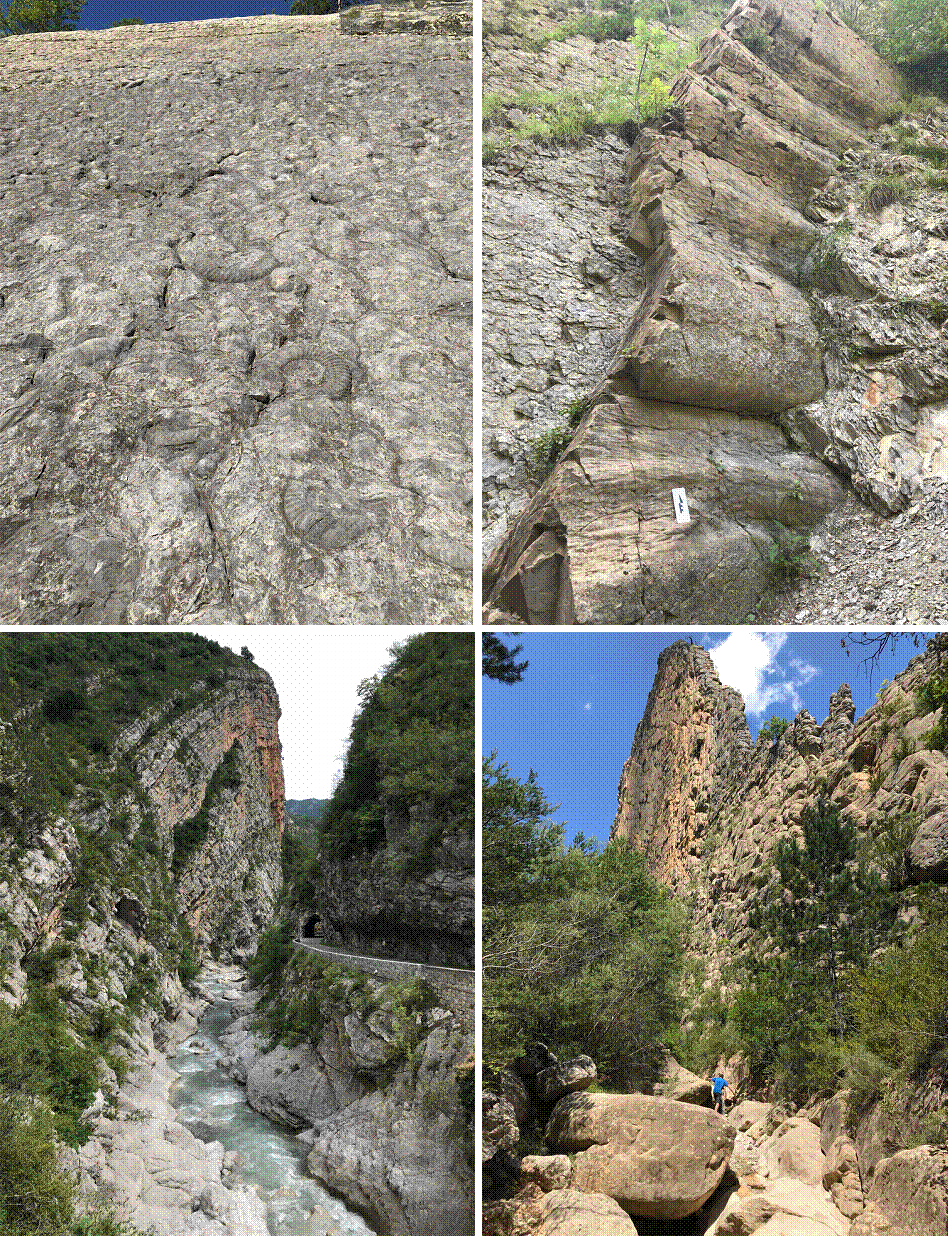 Map or overview of the French Alps geology studied during the France Field Camp