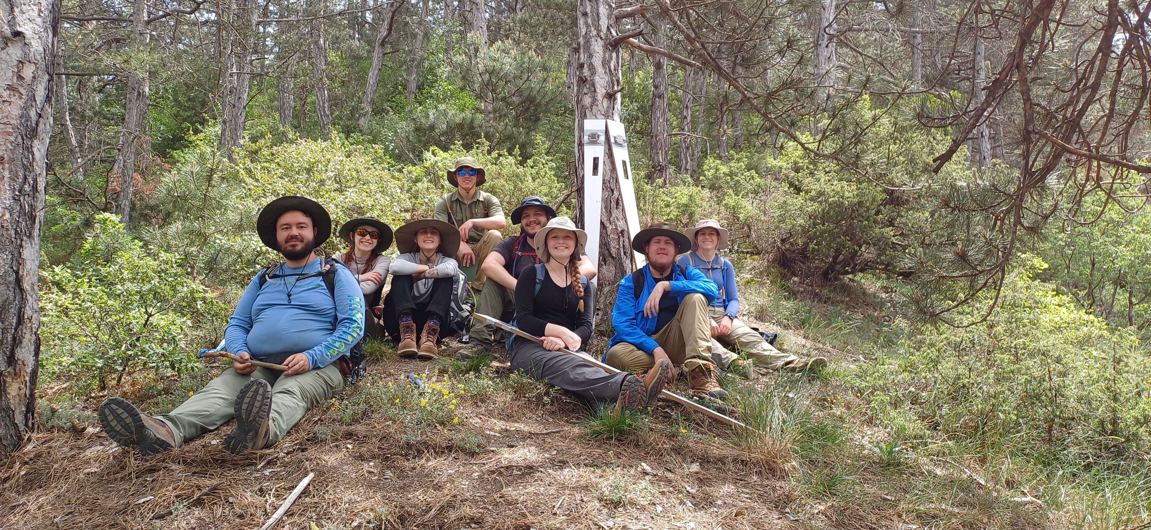 Field camp participants studying fault exposure along the North Anatolian Fault Zone